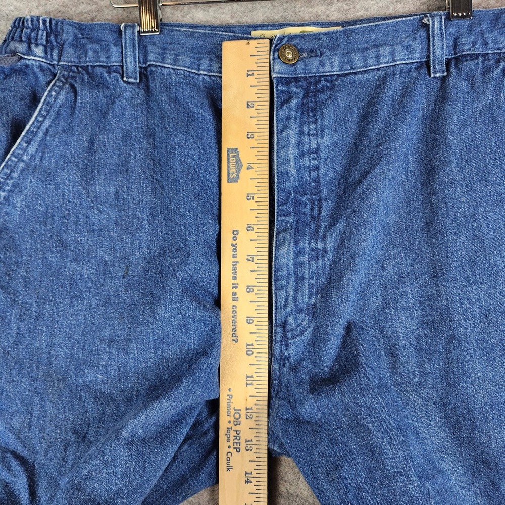 Cabela's Denim Utility Shorts Mens 40 Blue Carpenter Relaxed Elastic Waist ST130 - Picture 5 of 16
